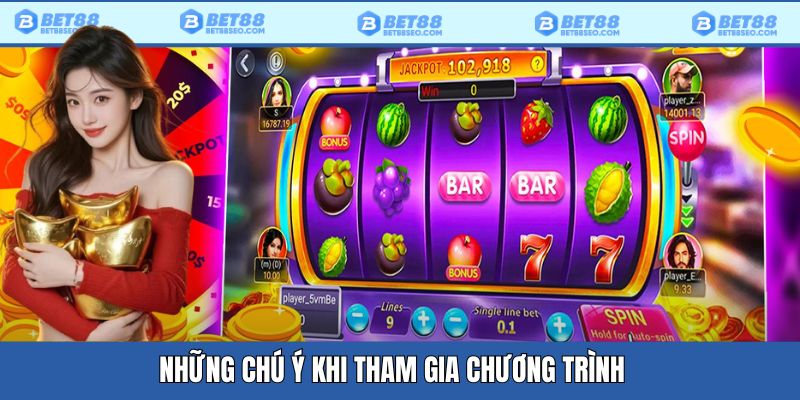 Những chú ý đối với chương trình